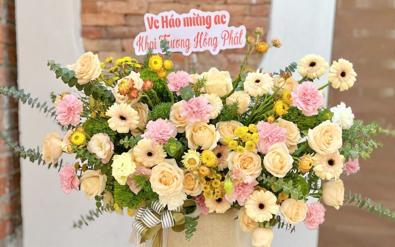 hoa khai trương